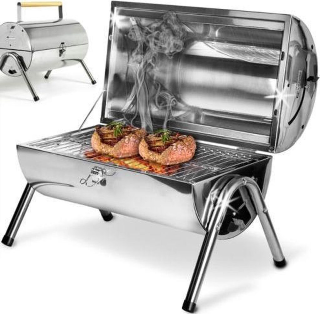 Inox tafelbarbecue