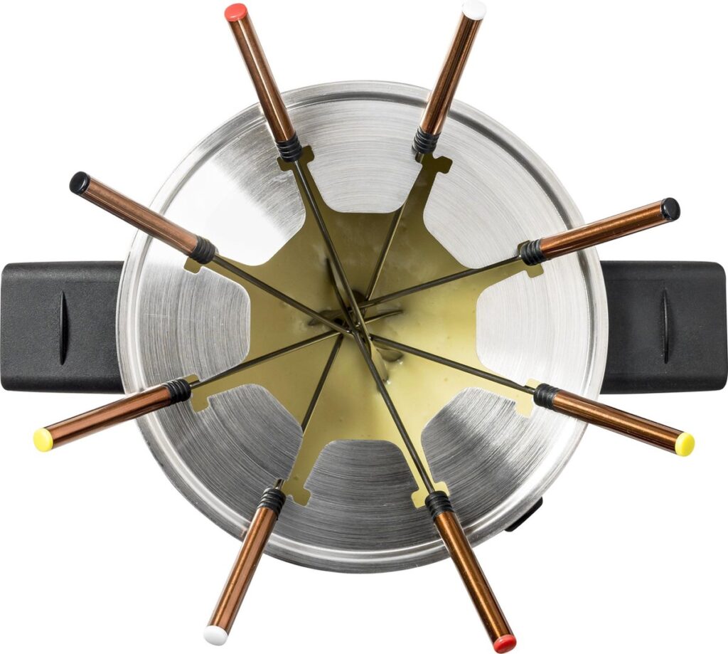 Bestron – Elektrische Fonduepan – 8 fonduevorkjes