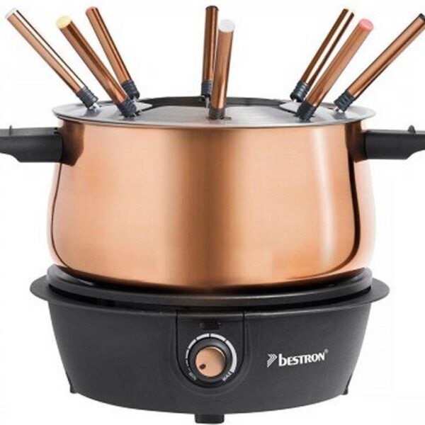 Bestron - Elektrische Fonduepan - 8 fonduevorkjes