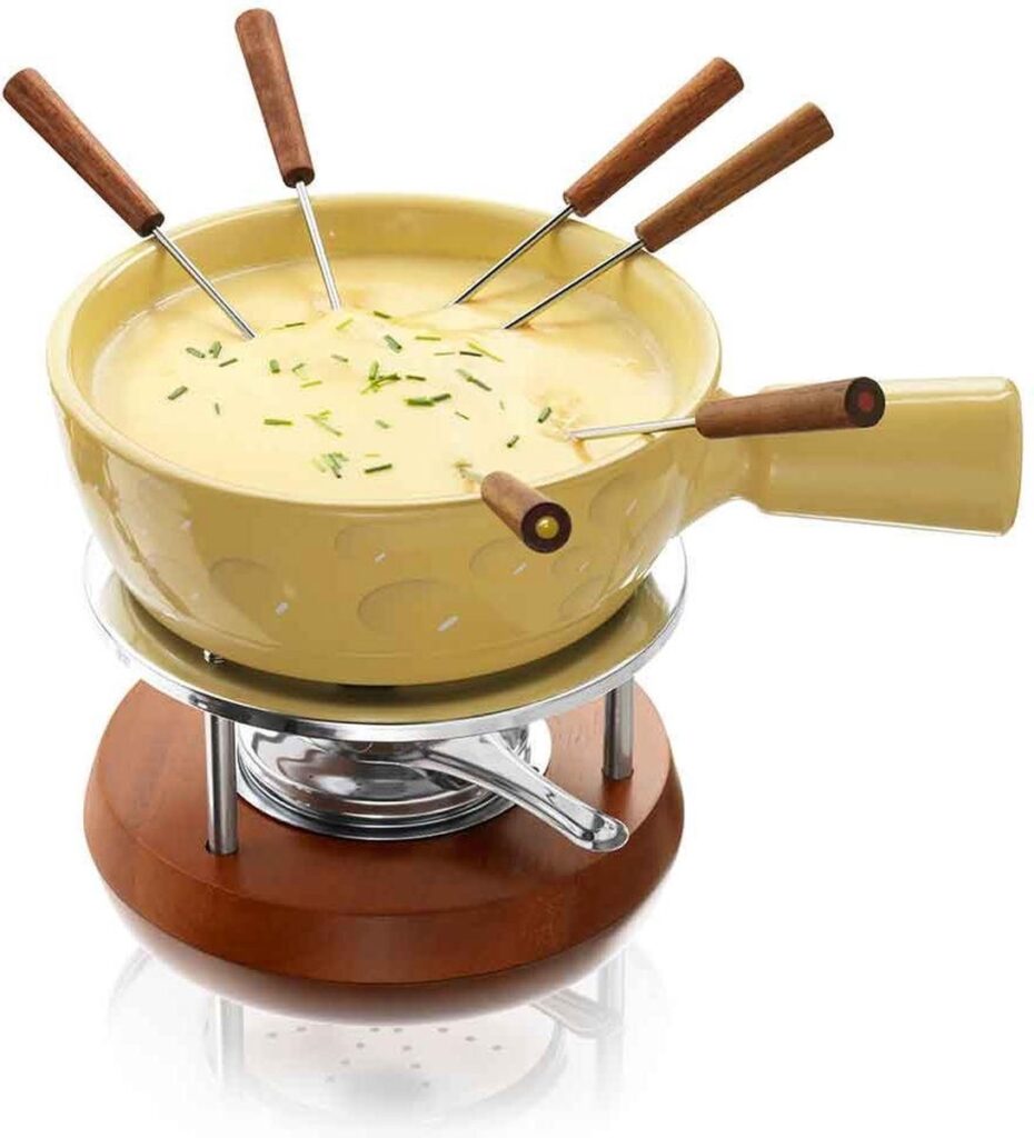Boska Fondueset Super Cheesy Fondue – 1.3 liter inhoud – 6 vorken