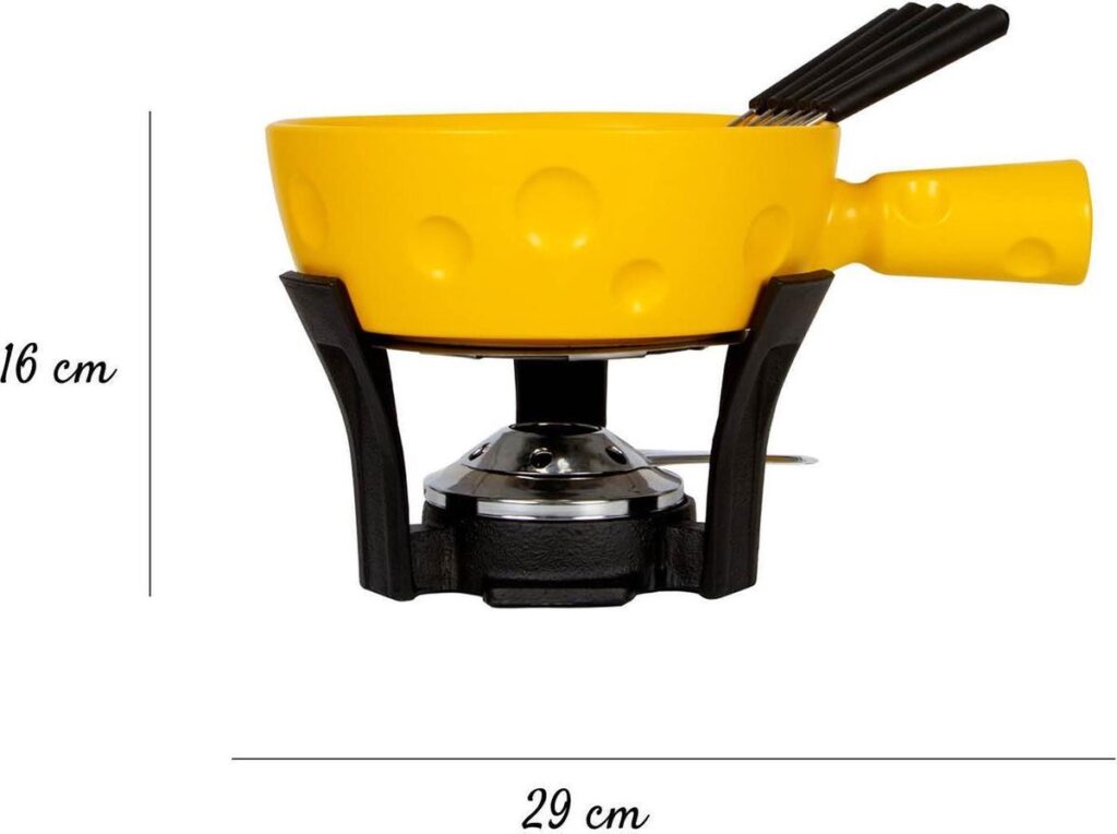 Boska Fondueset Super Cheesy Fondue – 1.3 liter inhoud – 6 vorken