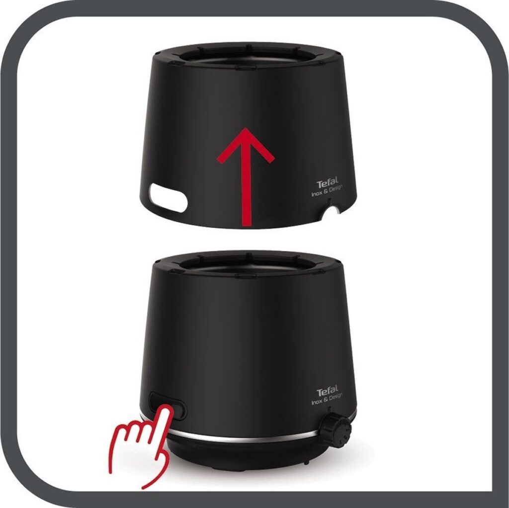 Tefal Inox & Design EF2658 – Elektrische Fonduepan – 8 fonduevorkjes