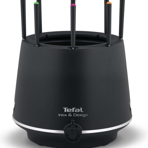 Tefal Inox & Design EF2658 - Elektrische Fonduepan - 8 fonduevorkjes