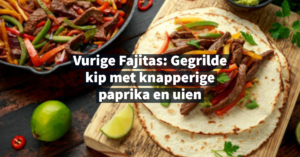 Fajitas van de barbecue