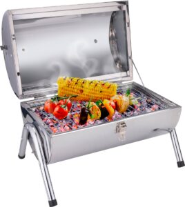 BBQ Collection Houtskoolbarbecue Cilinder Chroom